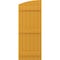 Ekena Millwork Americraft 6-Board (3 Batten) Wood Joined Board-n-Batten Shutters w/Ellipt Top, ARW401BE621X77TUH, PR ARW401BE621X77TUH - alternate 4